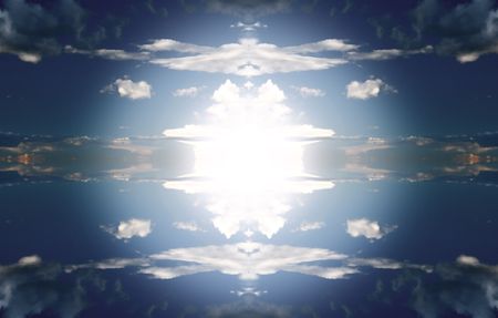 Sky cloudscape beautiful heaven and sun