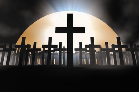 holy cross 3d abstract religion conceptの写真素材