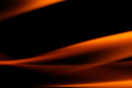 fire on black close up abstract backgroundの写真素材