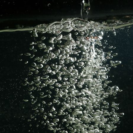 water bubbles macro close up