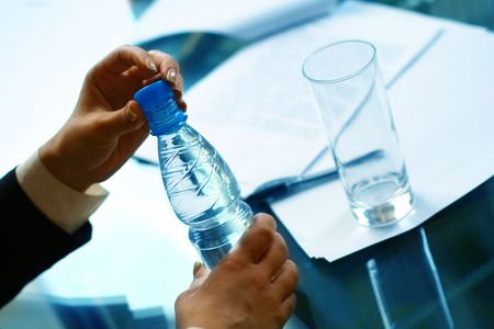 fresh pause in business meetingの写真素材