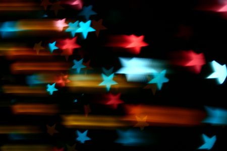 abstract disco  colored stars motion backgroundの写真素材