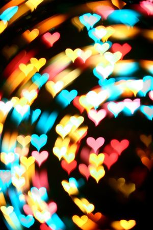 motion colored  heart abstract love backgroundの写真素材
