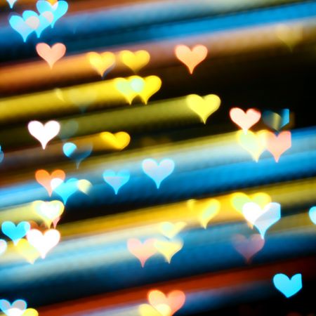 motion colored  heart abstract love backgroundの写真素材