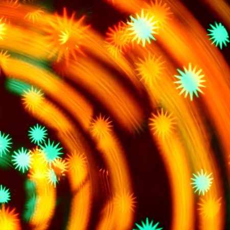 abstract disco  colored stars motion backgroundの写真素材
