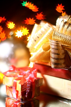 holiday gifts background warm stars 