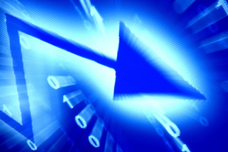 blue data space abstract financial backgroundの写真素材