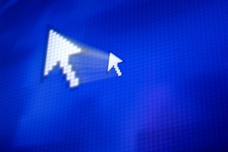 cursor arrow in move abstract backgroundの写真素材