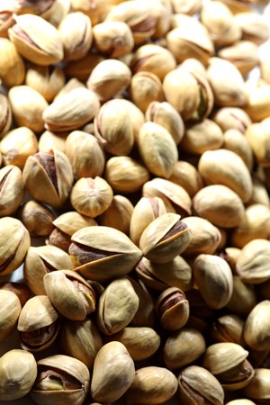pistachios background macro close up