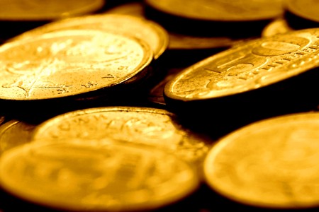 coins background macro close upの写真素材
