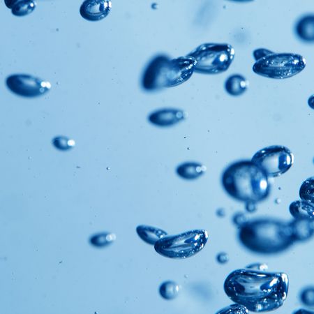 water bubbles macro close up