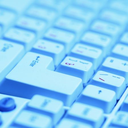 working keyboard macro close up
