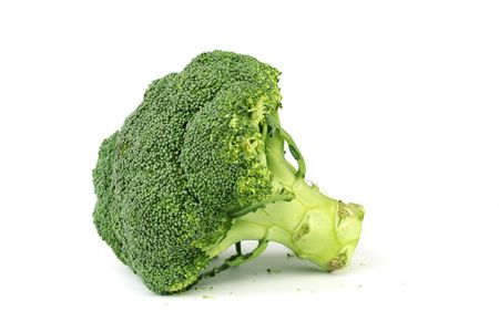 broccoli isolated on white backgroundの写真素材
