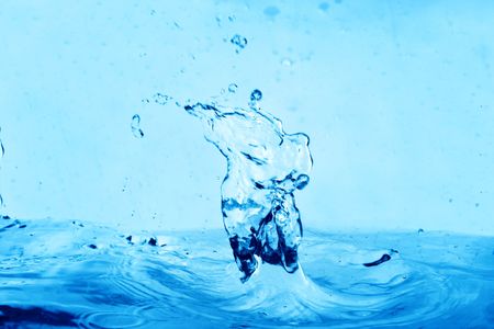blue clean beauty water splash
