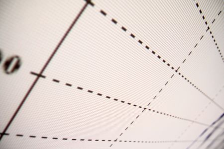 financial graph of investment growthの写真素材