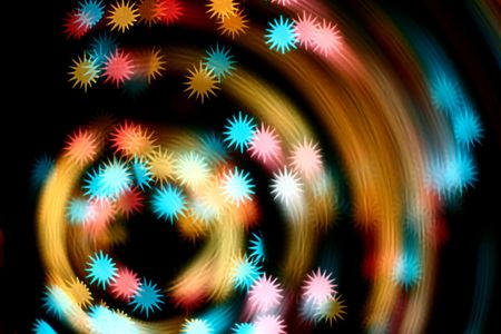 abstract disco  colored stars motion background