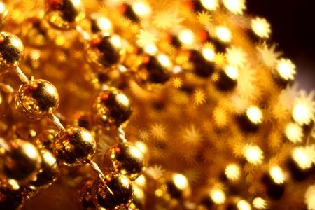 golden stars holiday background close upの写真素材