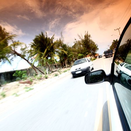speedy day drive on car 