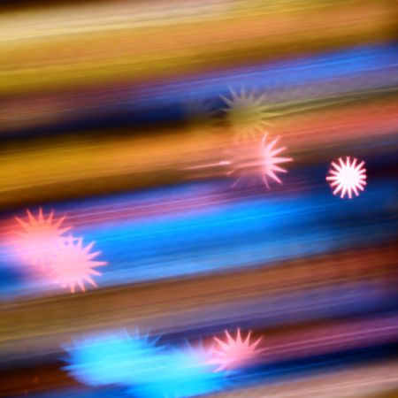 abstract disco  colored stars motion backgroundの写真素材