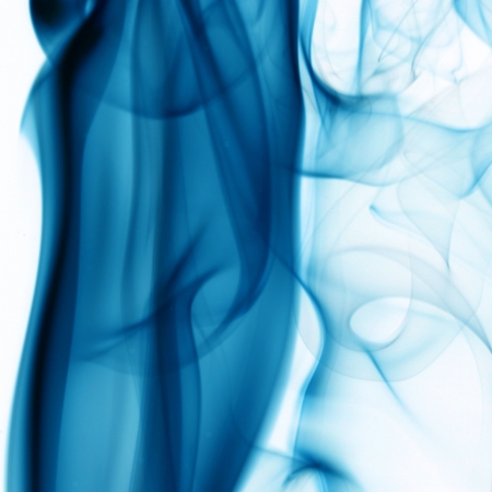 blue smoke abstract background close upの写真素材