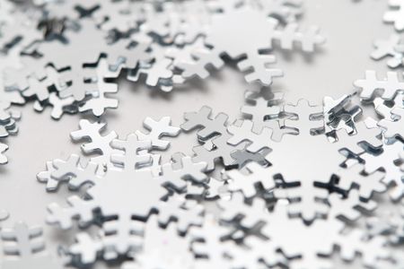 snowflakes macro close up christmas backgroundの写真素材