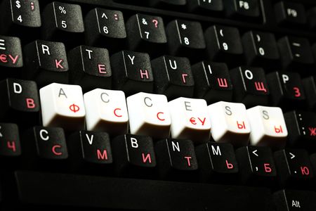  keyboard access key macro close upの写真素材