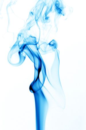 blue smoke abstract background close upの写真素材