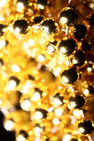 golden stars holiday background close upの写真素材