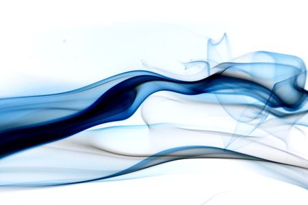 blue smoke abstract background close upの写真素材