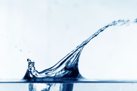 colossal water splash macro close upの写真素材