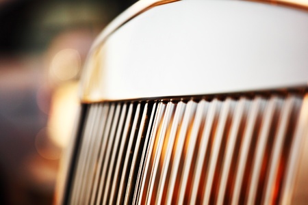 metal car bumper close upの写真素材