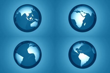 earth 3d abstract business iconの写真素材