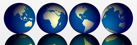earth 3d abstract business iconの写真素材
