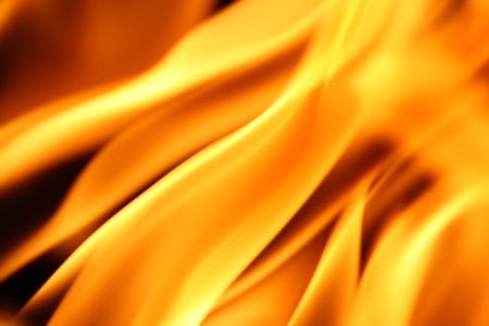 fire flame close up on black background