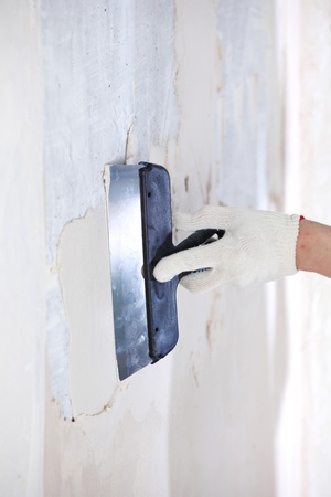 work aligns with a spatula wallの写真素材