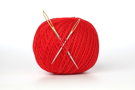 needle and thread macro close up