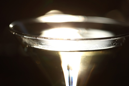 alcohol cocktail in dark roomの写真素材