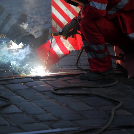 welding macro close up