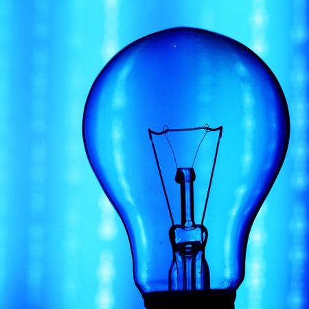 bulb on abstract background macro closeの写真素材