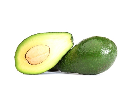 avocado isolated on white backgroundの写真素材
