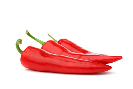 red hot chili pepper isolated on white red hot chili pepper isolated on white