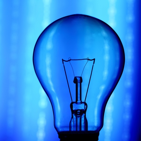 bulb on abstract background macro closeの写真素材