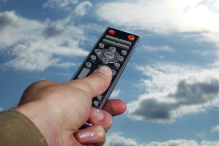 god change weather in blue skyの写真素材