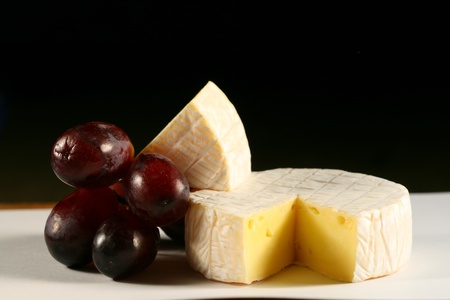 cheese brie and grape gourmet foodの写真素材