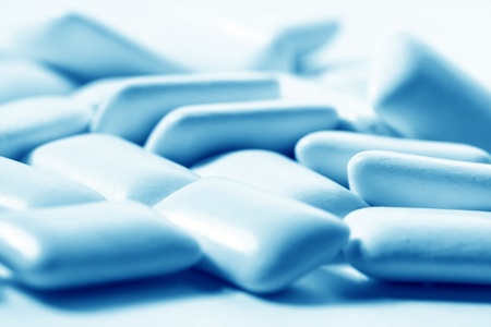 bubblegum macro close up fresh backgroundの写真素材