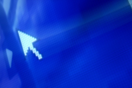 cursor arrow in move abstract backgroundの写真素材