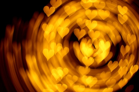 bokeh hearts background abstract macroの写真素材