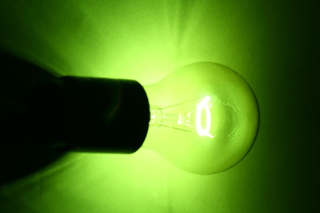 colored bulb macro close up