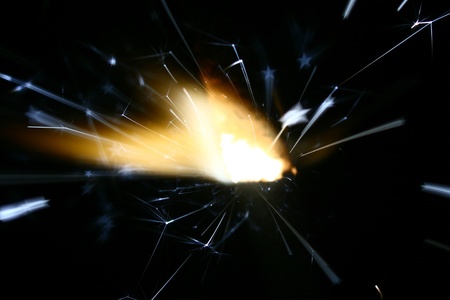 holiday stars sparkler abstract macro close upの写真素材