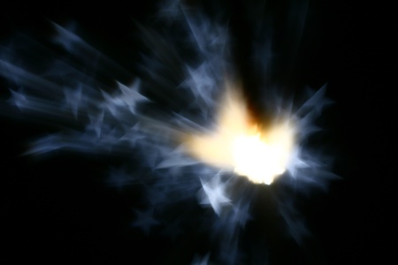 holiday stars sparkler abstract macro close upの写真素材